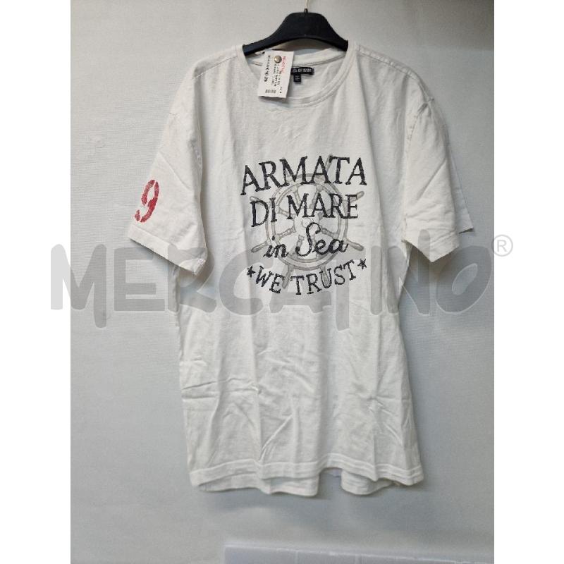 MAGLIA UOMO BIANCO ARMATO DI MARE | Mercatino dell'Usato Acerra 1