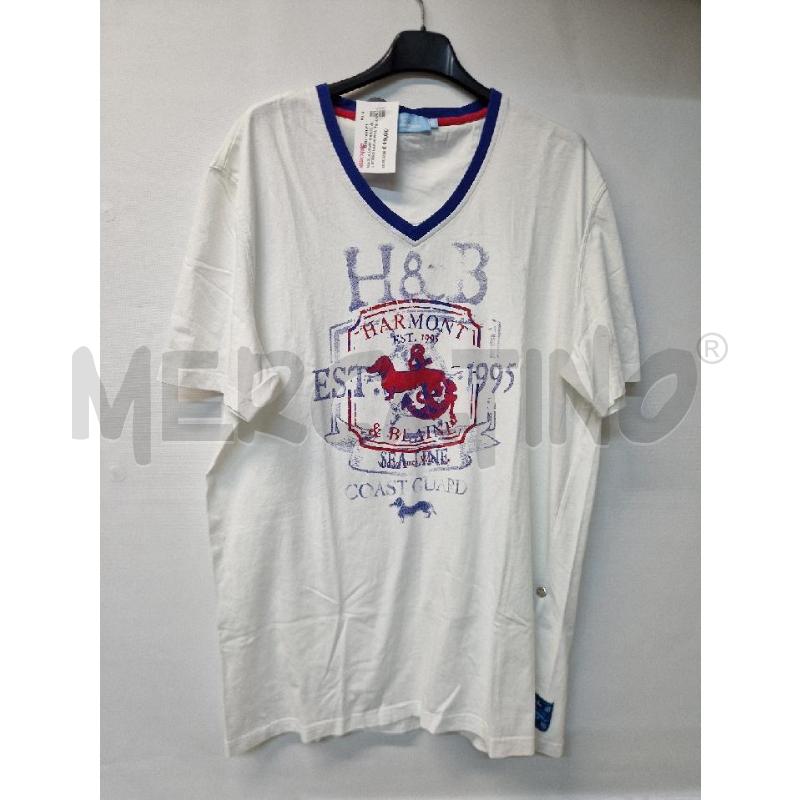 MAGLIA UOMO BIANCO BLU ROSSO HARMONT&BLAINE | Mercatino dell'Usato Acerra 1