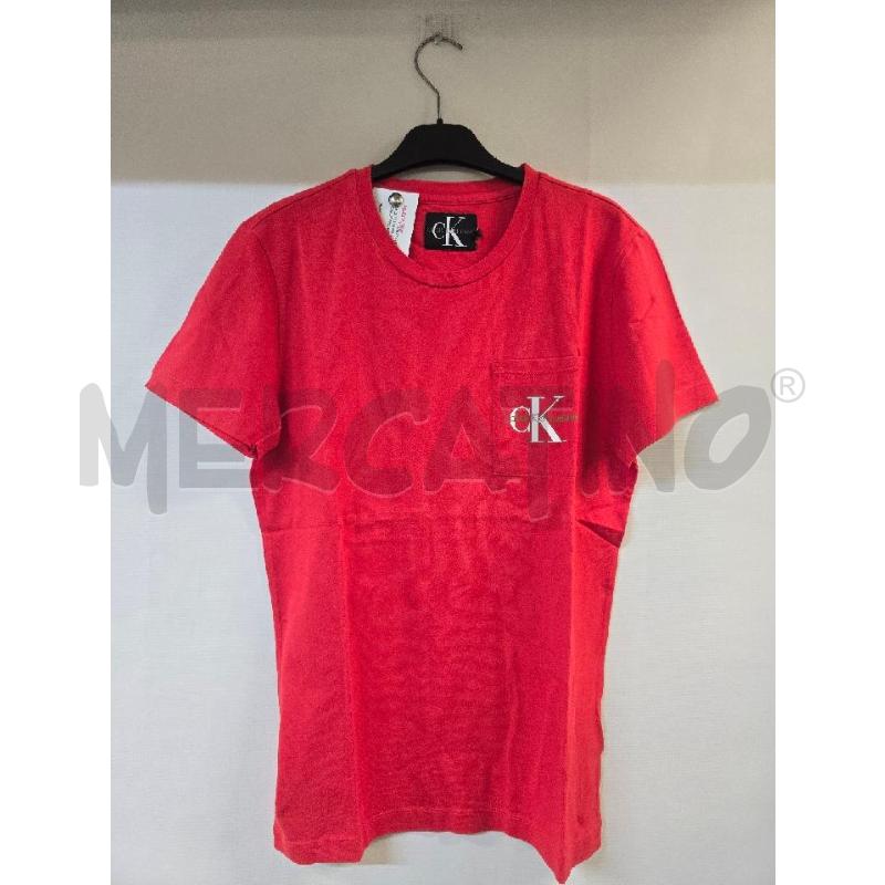 MAGLIA UOMO CALVUIN KLEIN JEANS ROSSO | Mercatino dell'Usato Acerra 1