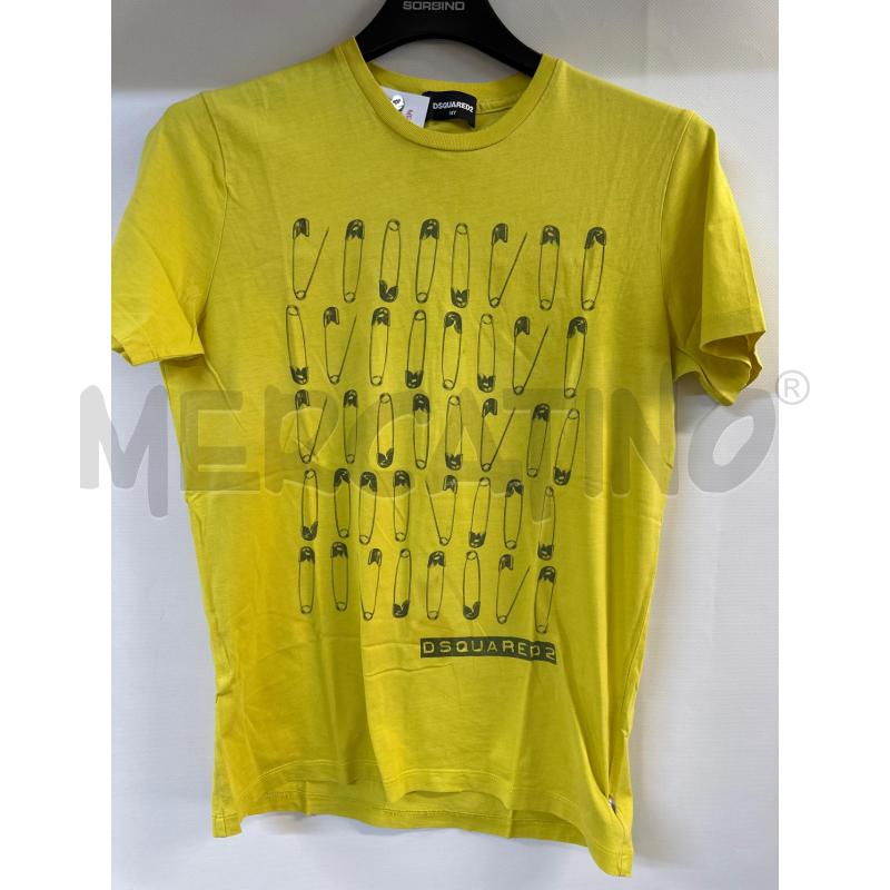 MAGLIA UOMO DSQUARED GIALLO SPILLE | Mercatino dell'Usato Acerra 1