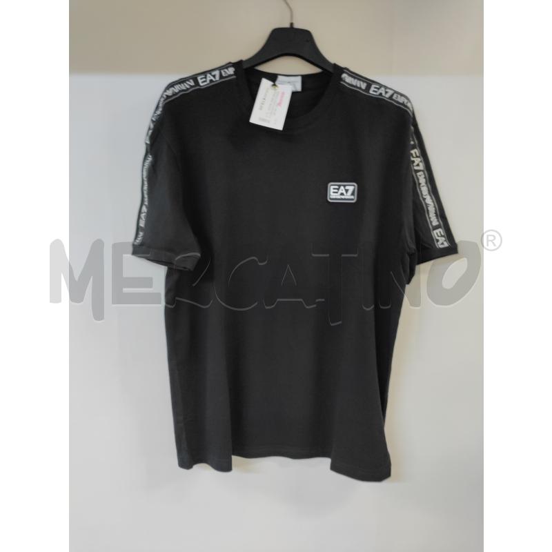 MAGLIA UOMO EMPORIO ARMANI NERO BANDE BIANCO | Mercatino dell'Usato Acerra 1