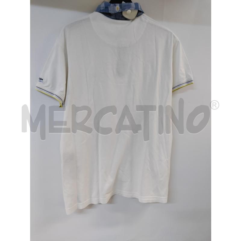 MAGLIA UOMO HAR,PMT&BLAINE BIANCO COLLETTO FIORI | Mercatino dell'Usato Acerra 2