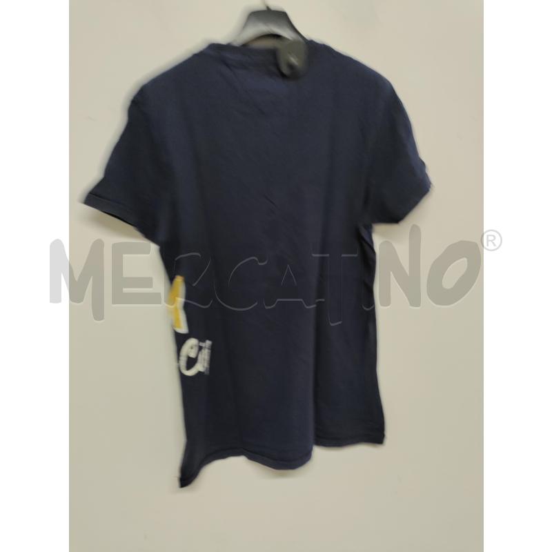 MAGLIA UOMO HILFIGER BLU SCRITTA GIALLO | Mercatino dell'Usato Acerra 2