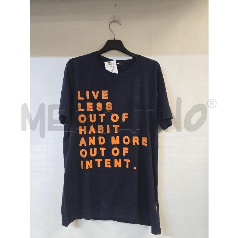 MAGLIA UOMO IMPERIAL BLU SCRITTA ARANCIONE | Mercatino dell'Usato Acerra 1