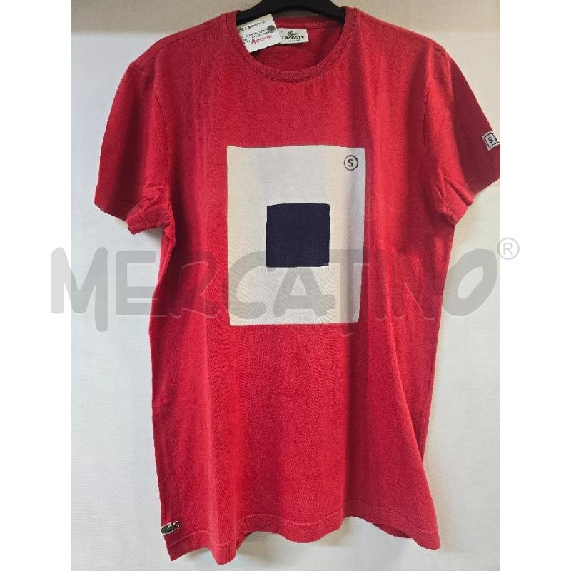 MAGLIA UOMO LA COSTE ROSSO QUADRATO BIANCO BLU | Mercatino dell'Usato Acerra 1
