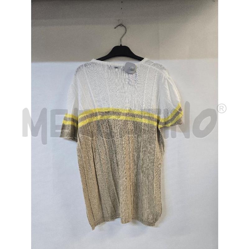 MAGLIA UOMO LIUJO BEIGE BIANCO GIALLO | Mercatino dell'Usato Acerra 2