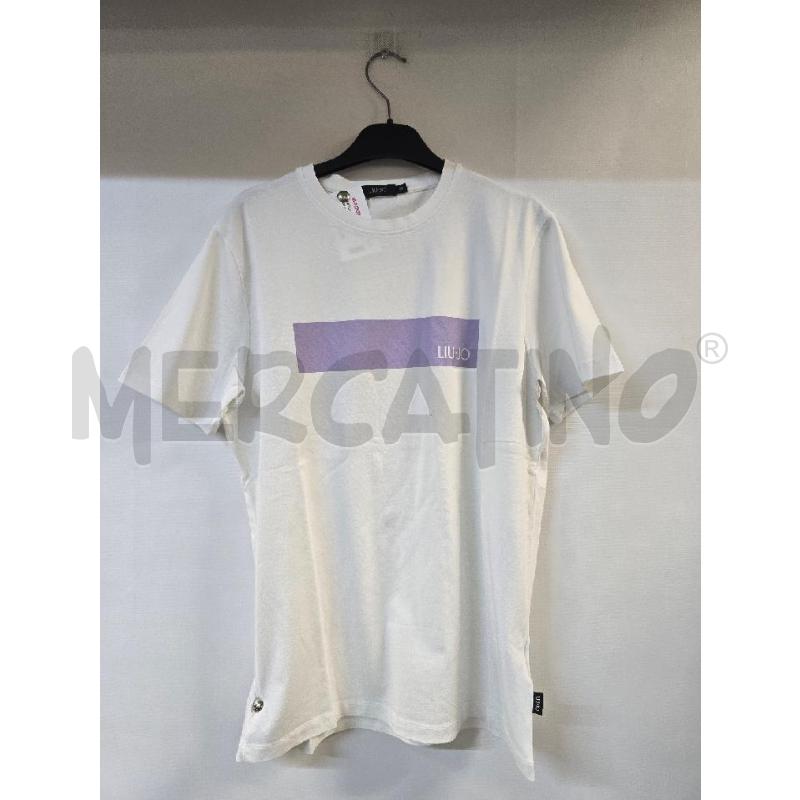 MAGLIA UOMO LIU JO BIANCO VIOLA | Mercatino dell'Usato Acerra 1