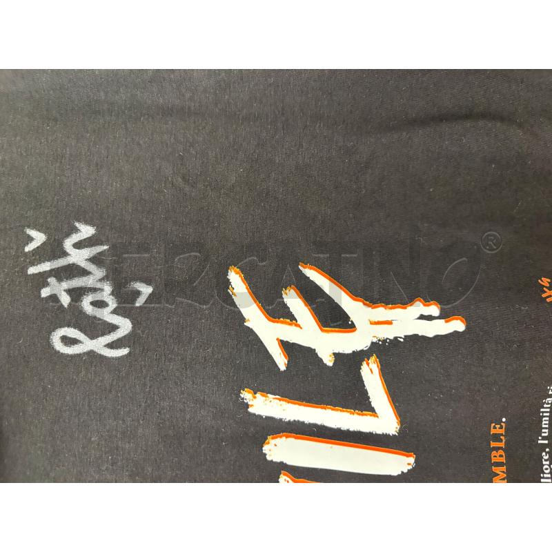 MAGLIA UOMO NERO SMILE BIANCO ARANCIO | Mercatino dell'Usato Acerra 2