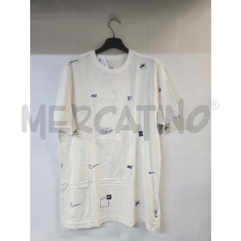 MAGLIA UOMO NIKE TEE BIANCO SCRITTE BLU | Mercatino dell'Usato Acerra 1