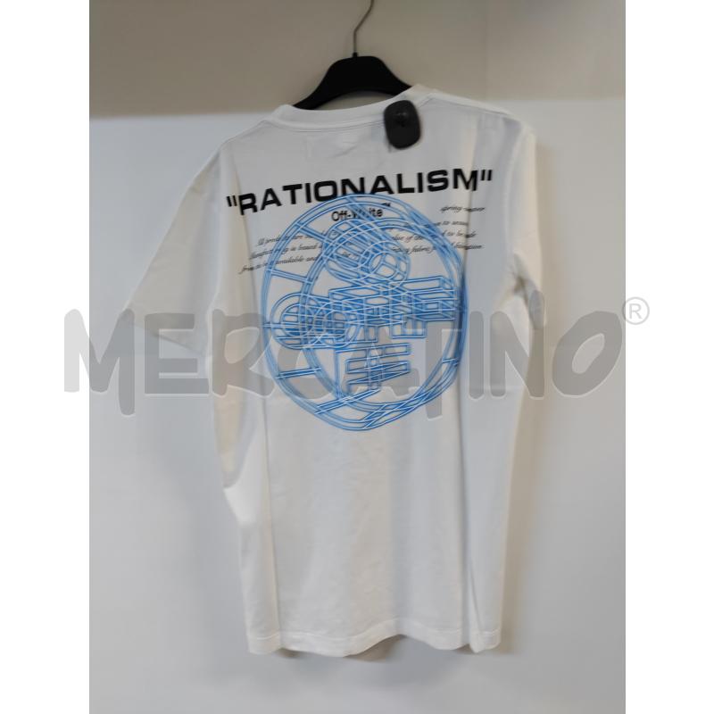MAGLIA UOMO OFF WHITE BIANCO DISEGNO BLU | Mercatino dell'Usato Acerra 2