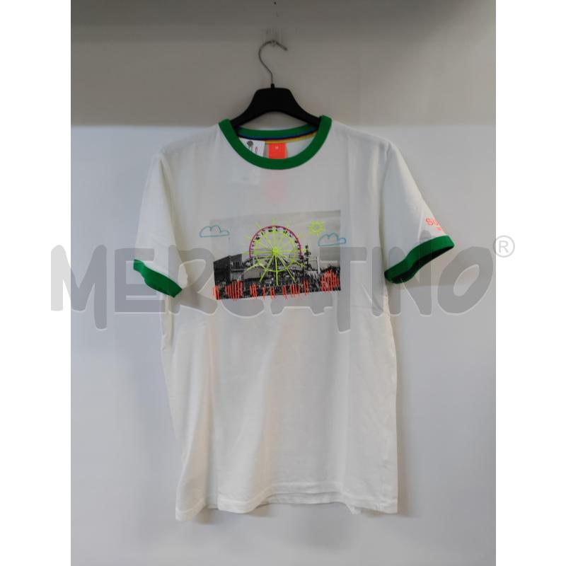 MAGLIA UOMO SUN68 BIANCO BORDINO VERDE | Mercatino dell'Usato Acerra 1