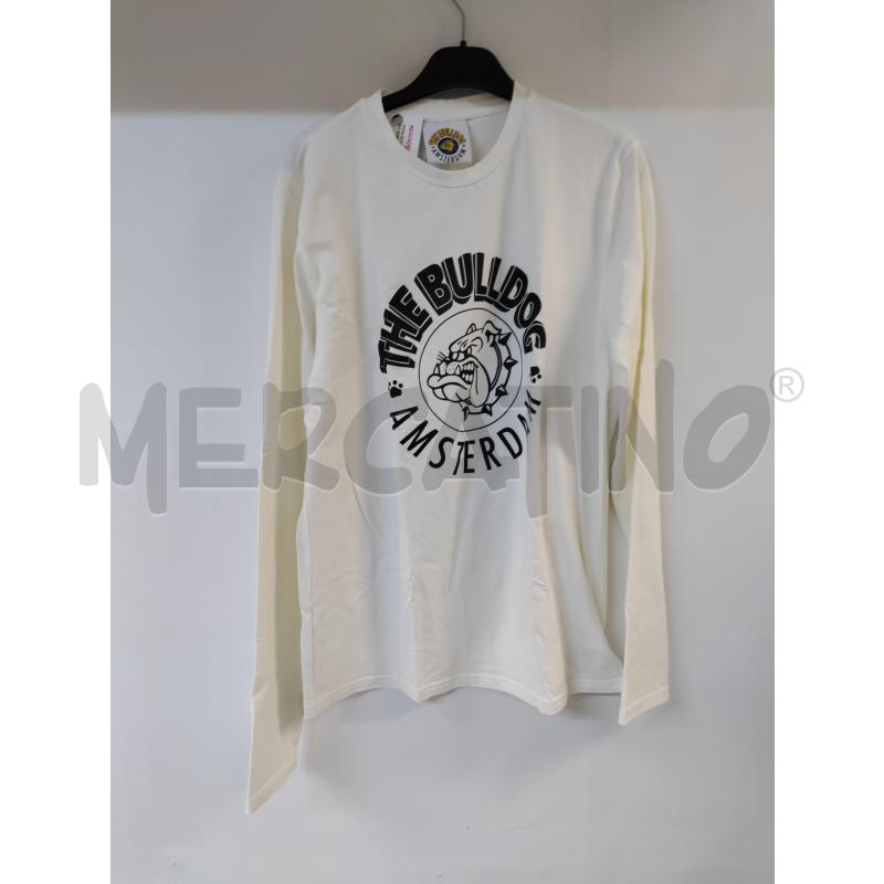 MAGLIA UOMO THE BULLDOG BIANCO NERO | Mercatino dell'Usato Acerra 1