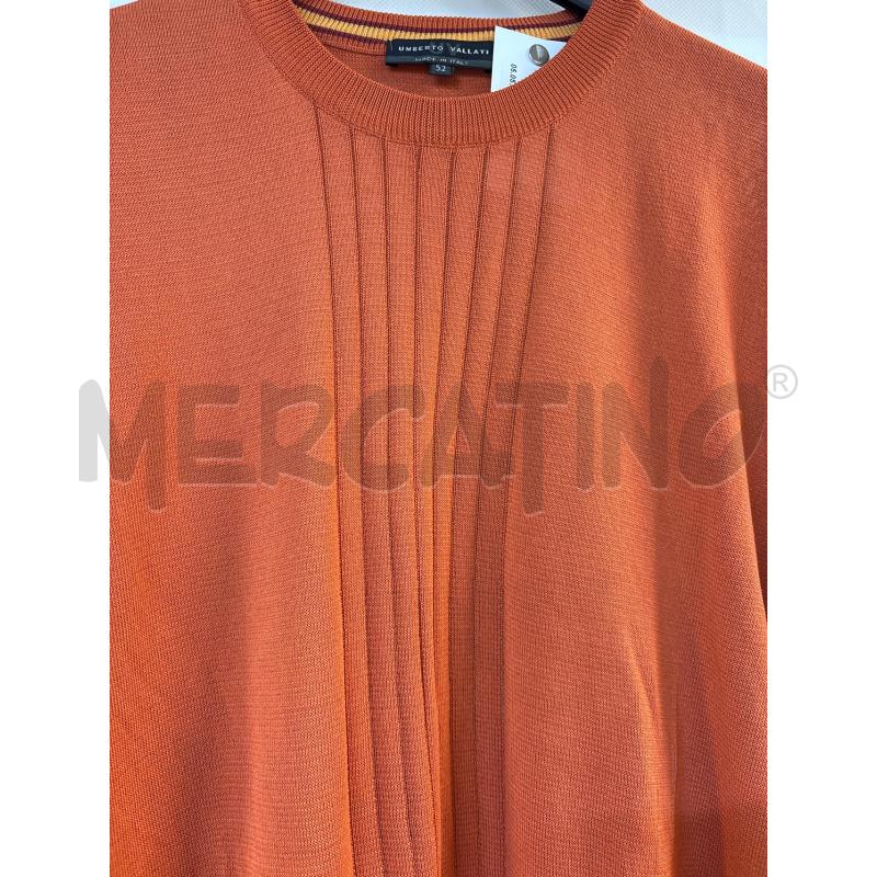 MAGLIA UOMO UMBERTO VALLATI ARANCIONE | Mercatino dell'Usato Acerra 2