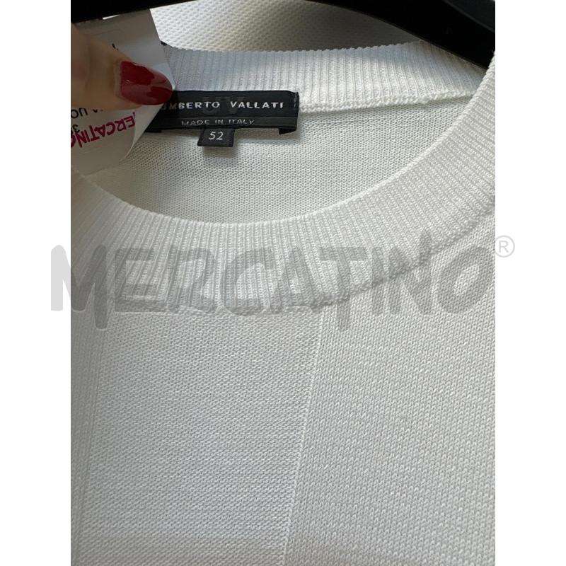 MAGLIA UOMO UMBERTO VALLATI BIANCO | Mercatino dell'Usato Acerra 2
