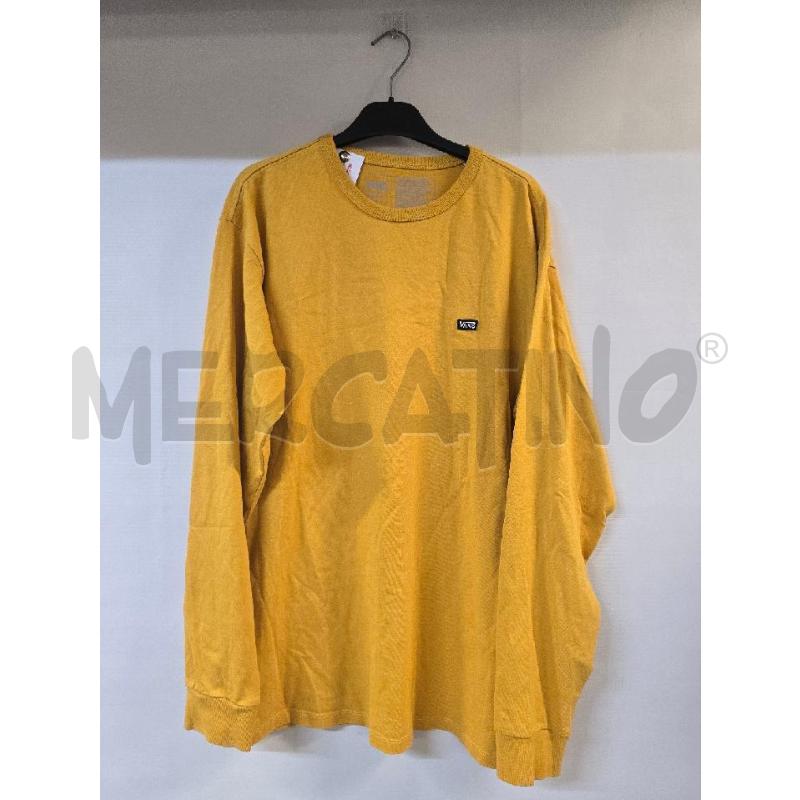 MAGLIA UOMO VANS GIALLO MANICA LUNGA | Mercatino dell'Usato Acerra 1
