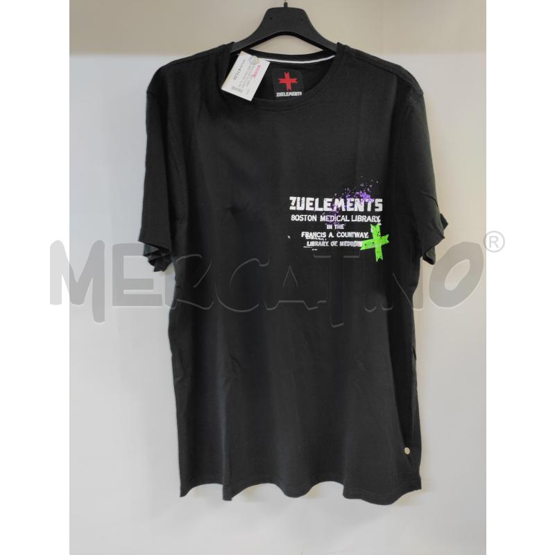 MAGLIA UOMO ZU ELEMENTS NERO LOGO BIANCO | Mercatino dell'Usato Acerra 1