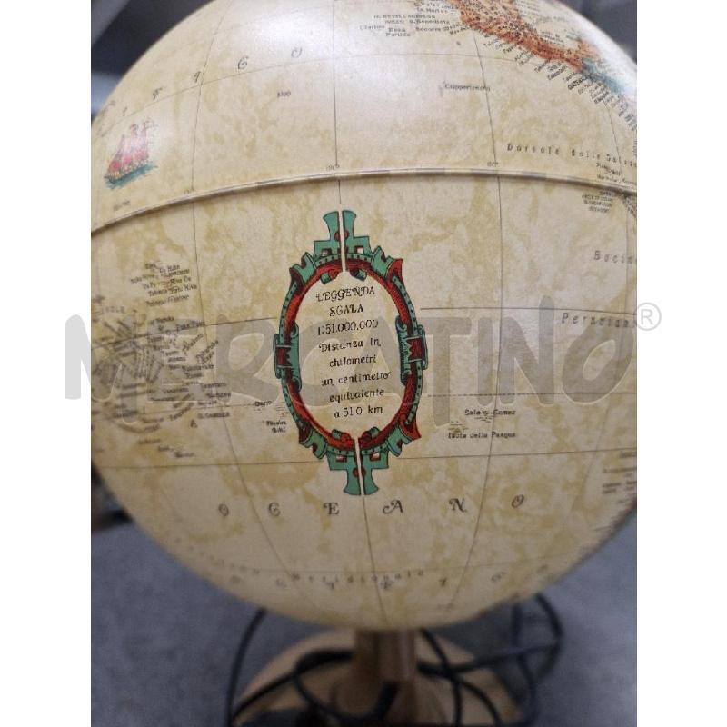 MAPPAMONDO GLOBO ANTICO MARRONE | Mercatino dell'Usato Acerra 3