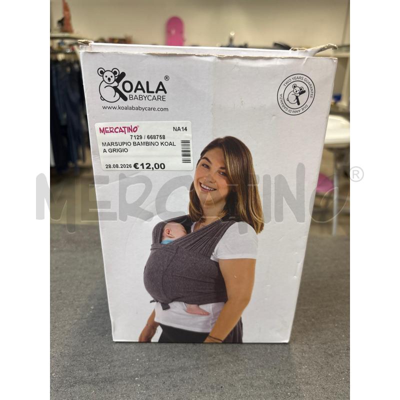 MARSUPIO BAMBINO KOALA GRIGIO | Mercatino dell'Usato Acerra 1