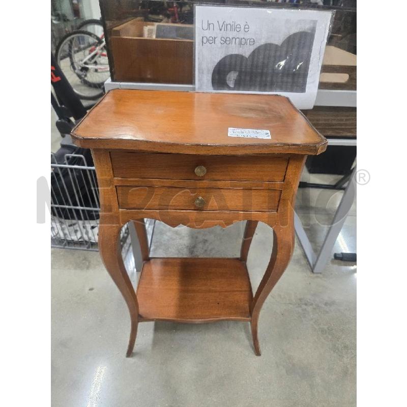 MOBILETTO DUE CASSETTI LEGNO CHIARO | Mercatino dell'Usato Acerra 1