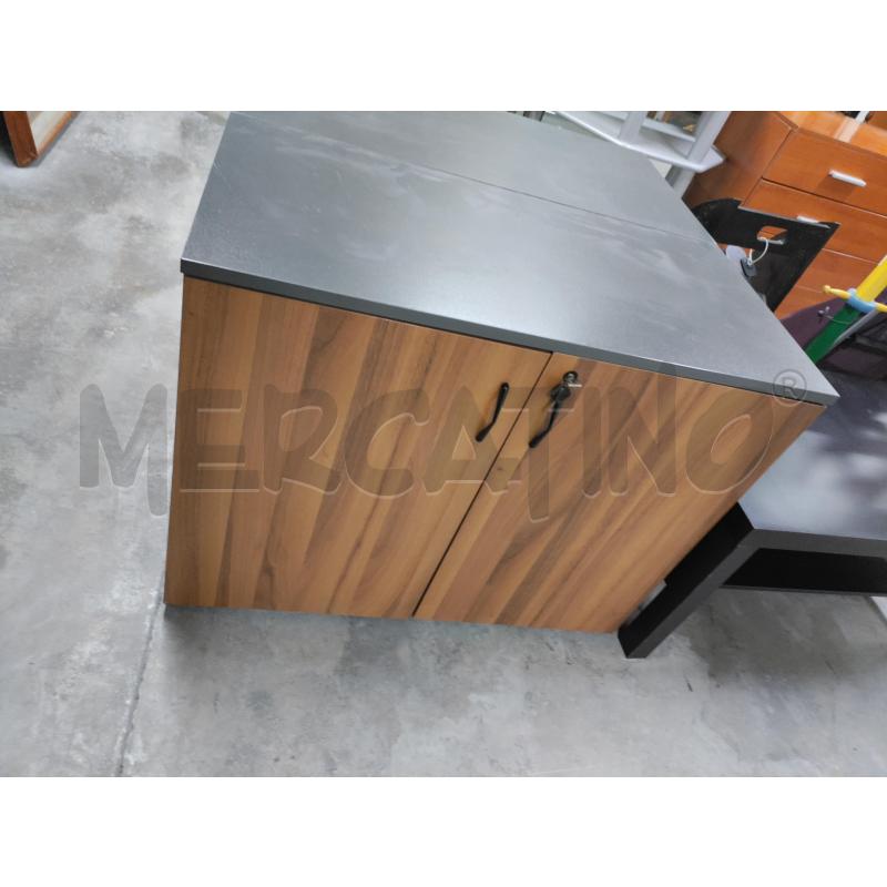 MOBILETTO LEGNO GRIGIO 2ANTE | Mercatino dell'Usato Acerra 1