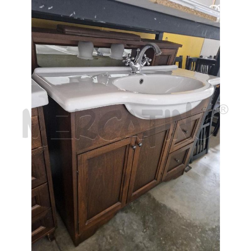 MOBILE BAGNO +SPECCHIO LEGNO | Mercatino dell'Usato Acerra 1