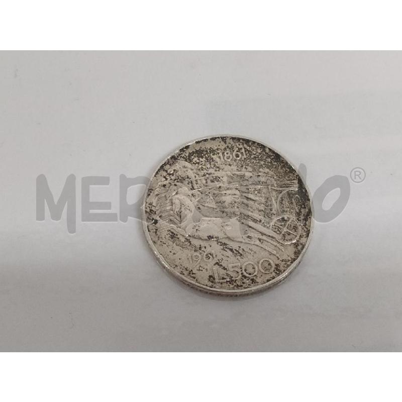 MONETA 5OO LIRE 1861-1961  | Mercatino dell'Usato Acerra 2