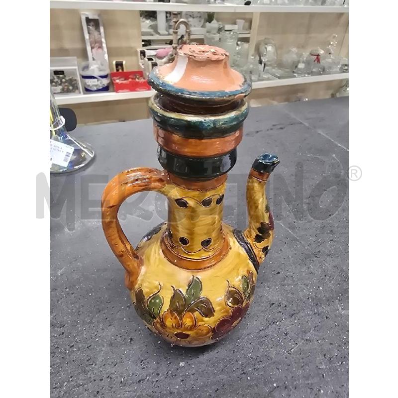 OLIERA GIALLA DECORATA FIORE | Mercatino dell'Usato Acerra 1