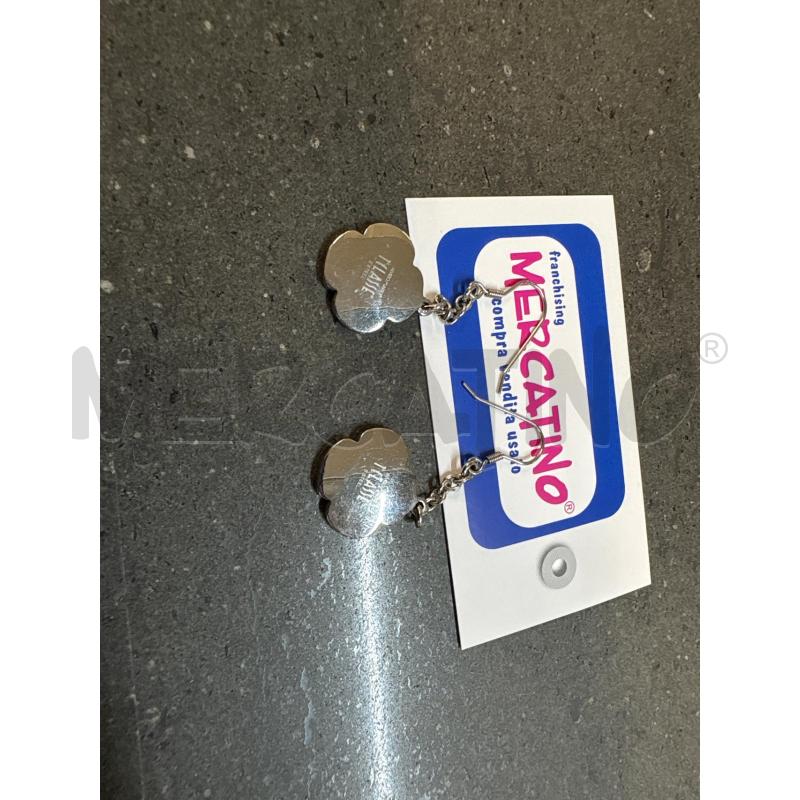 ORECCHINI 1 CLASSE QUADRIFOGLIO SILVER MARRONE | Mercatino dell'Usato Acerra 2