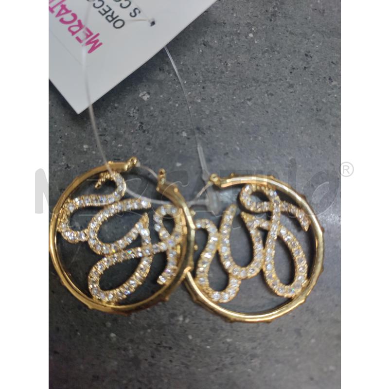 ORECCHINI CERCHI GUESS CON STRASS | Mercatino dell'Usato Acerra 1