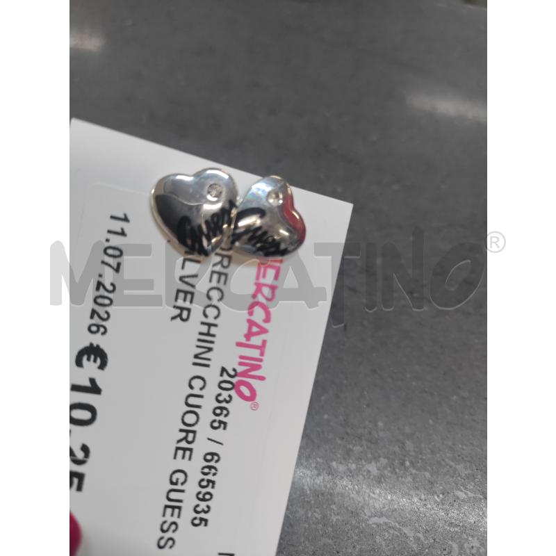 ORECCHINI CUORE GUESS SILVER | Mercatino dell'Usato Acerra 2