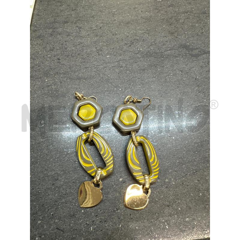 ORECCHINI VIA ROMA GRIGIO GIALLO | Mercatino dell'Usato Acerra 2