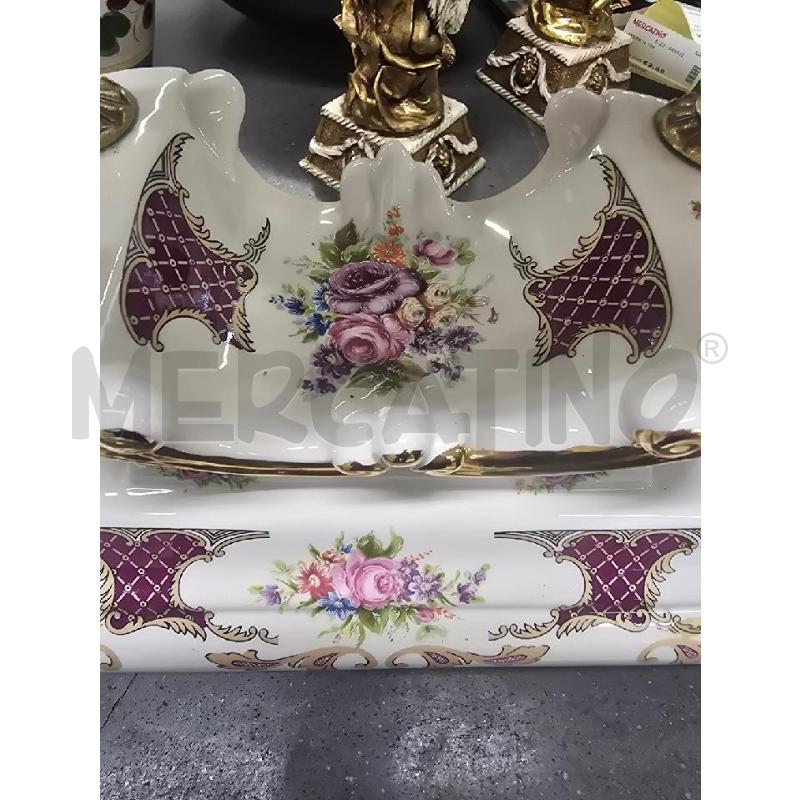 OROLOGIO BIANCO FIORI VIOLA DORATI | Mercatino dell'Usato Acerra 2