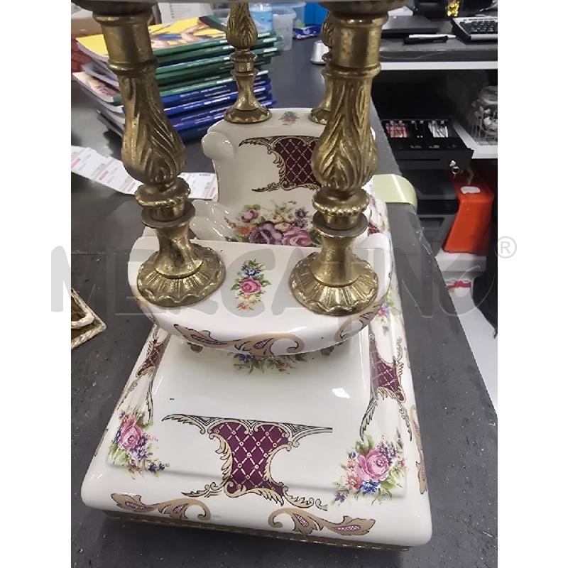 OROLOGIO BIANCO FIORI VIOLA DORATI | Mercatino dell'Usato Acerra 3