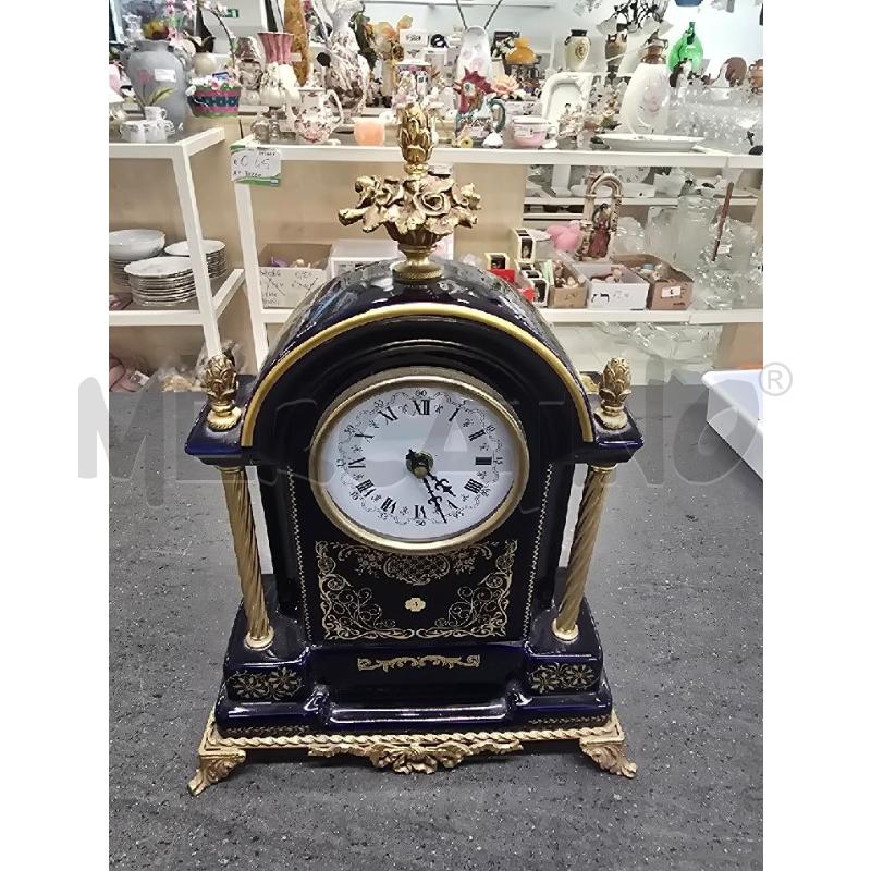 OROLOGIO BLU DORATO DECORI  | Mercatino dell'Usato Acerra 1