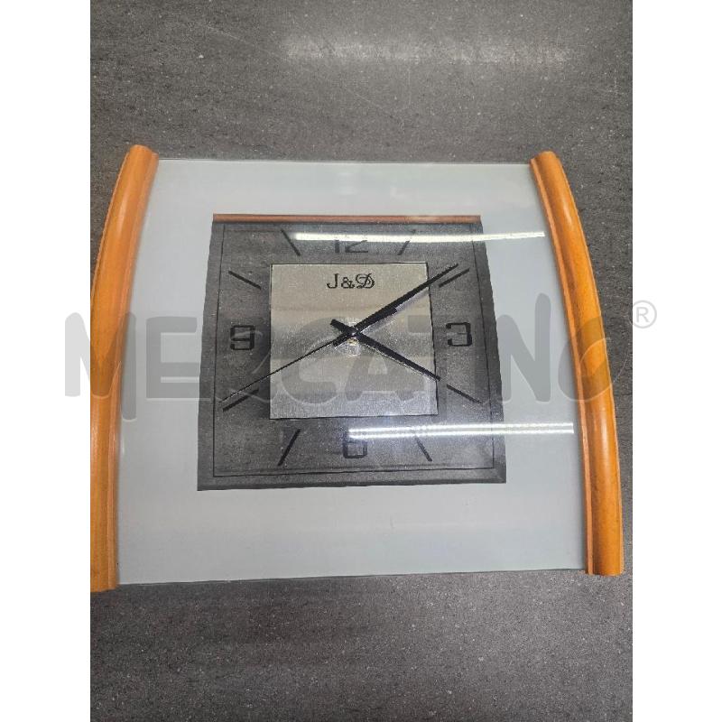 OROLOGIO BORDI LEGNO VETRO SCRITTA | Mercatino dell'Usato Acerra 1