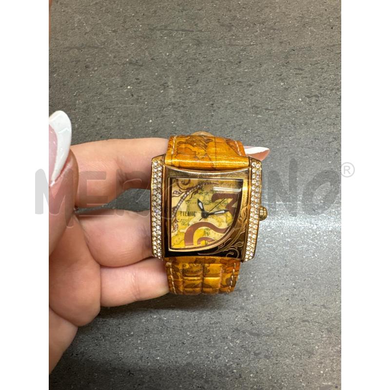 OROLOGIO DA POLSO 1CLASSE QUADRATO STRASS MARRONE | Mercatino dell'Usato Acerra 4