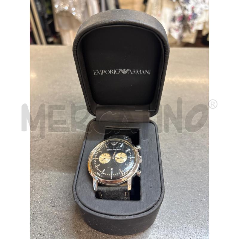 OROLOGIO DA POLSO EMPORIO ARMANI NERO SILVER  | Mercatino dell'Usato Acerra 1