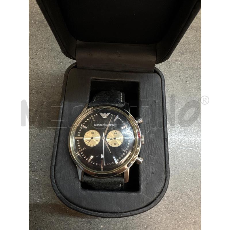 OROLOGIO DA POLSO EMPORIO ARMANI NERO SILVER  | Mercatino dell'Usato Acerra 2