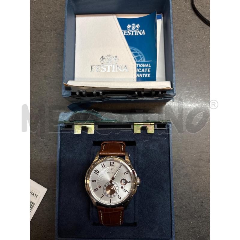 OROLOGIO DA POLSO FESTINA BIANCO MARRONE | Mercatino dell'Usato Acerra 1