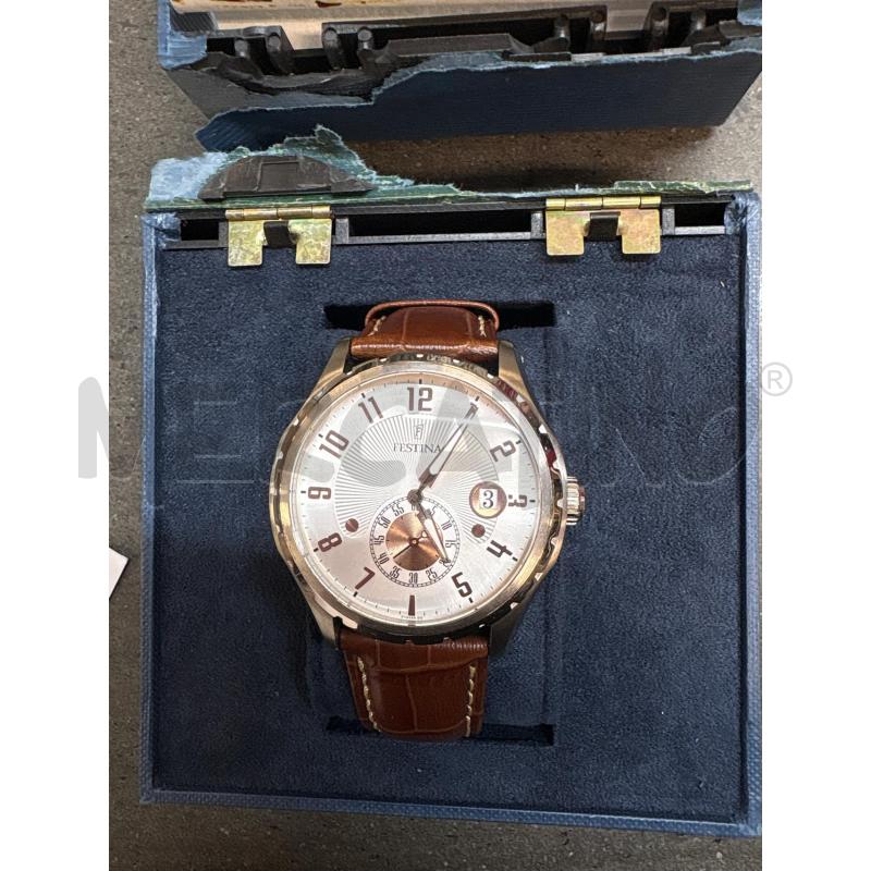 OROLOGIO DA POLSO FESTINA BIANCO MARRONE | Mercatino dell'Usato Acerra 2