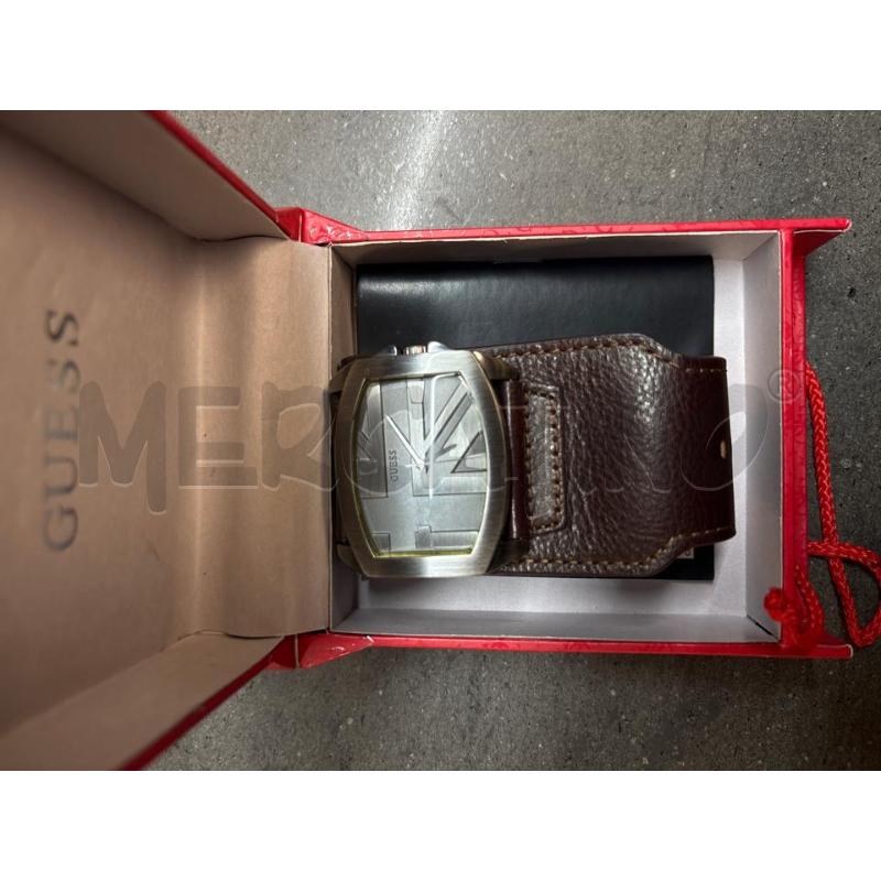 OROLOGIO DA POLSO GUESS CINTURINO MARRONE GRIGIO | Mercatino dell'Usato Acerra 1