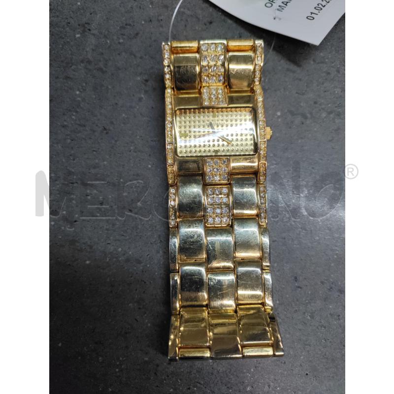 OROLOGIO DA POLSO HERMAN DORATO CON STRASS | Mercatino dell'Usato Acerra 1