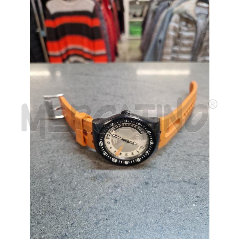 OROLOGIO DA POLSO NERO ARANCIONE SWATCH  | Mercatino dell'Usato Acerra 1