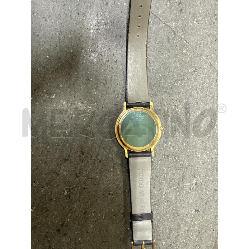 OROLOGIO DA POLSO NERO DORATO SEIKO QUARTZ | Mercatino dell'Usato Acerra 3