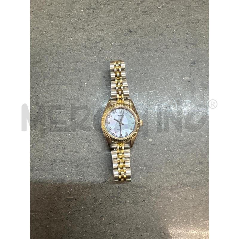 OROLOGIO DA POLSO PICCOLO MOSCHINO SILVER DORATO | Mercatino dell'Usato Acerra 1