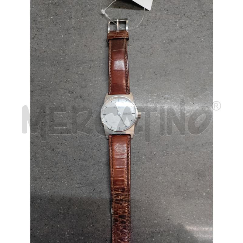 OROLOGIO DA POLSO PIQUADRO BIANCO CINTURINO MARRONE | Mercatino dell'Usato Acerra 1