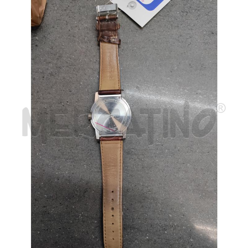 OROLOGIO DA POLSO PIQUADRO BIANCO CINTURINO MARRONE | Mercatino dell'Usato Acerra 2