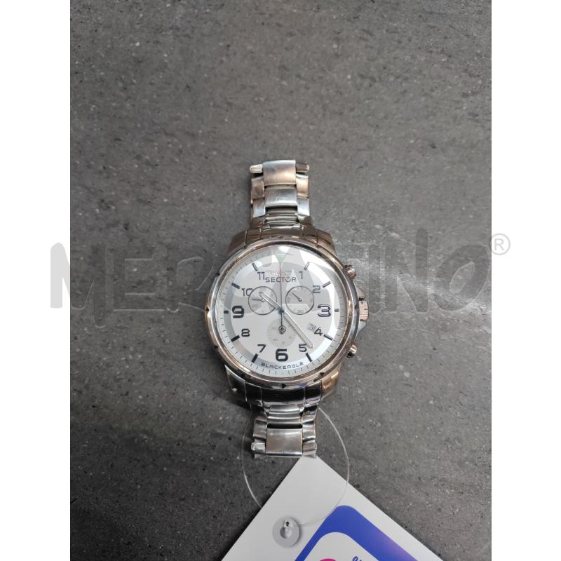 OROLOGIO DA POLSO SECTOR SILVER QUADRANTE GRANDE BIANCO | Mercatino dell'Usato Acerra 1