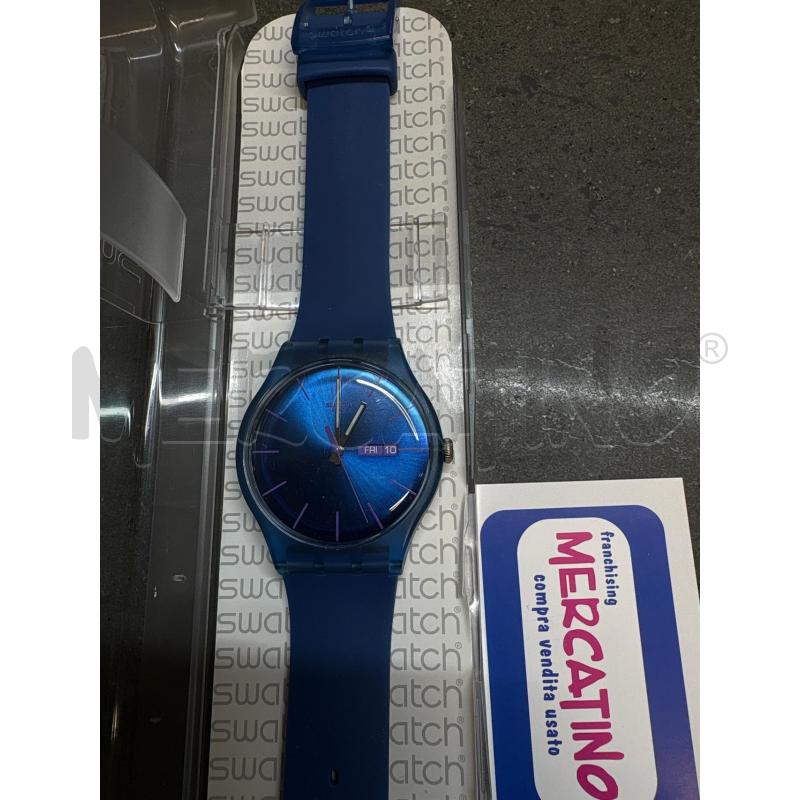 OROLOGIO DA POLSO SWATCH BLU CON CUSTODIA | Mercatino dell'Usato Acerra 2