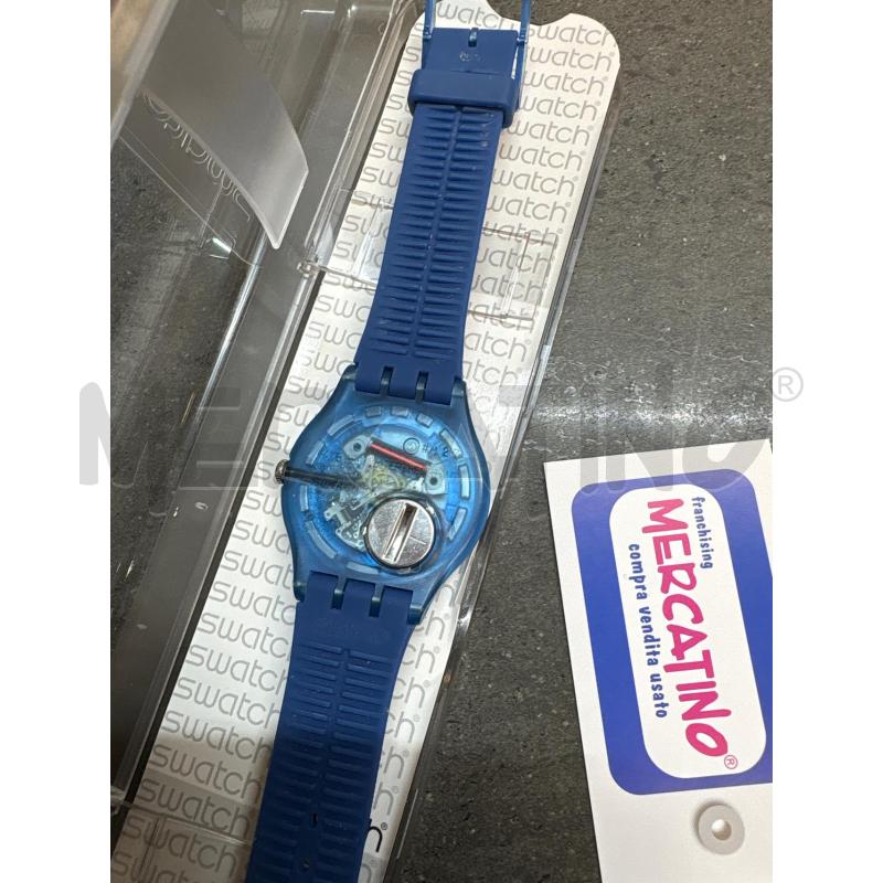OROLOGIO DA POLSO SWATCH BLU CON CUSTODIA | Mercatino dell'Usato Acerra 3
